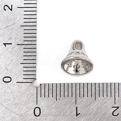 Brass Micro Pave Clear Cubic Zirconia Charms KK-H268-11P-1