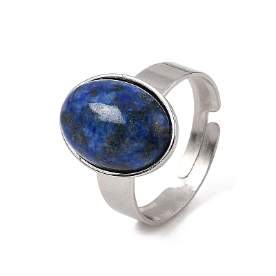 Adjustable 304 Stainless Steel Finger Rings for Women GG-CBA7994-04P-16-1