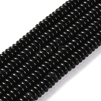 Natural Black Agate(Dyed & Heated) Beads Strands G-G177-F01-05-1