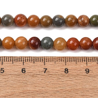 Natural Gobi Agate Mongolia Colorful Jade Beads Strands GG-CBA3173-A01-6mm-1