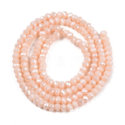 Electroplate Glass Beads Strands EGLA-A044-P1mm-A05-1