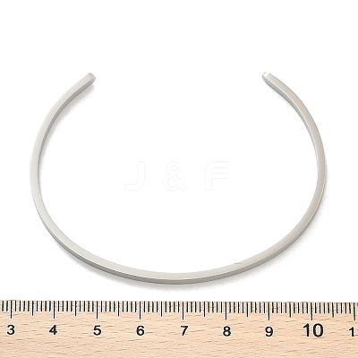 Non-Tarnish 304 Stainless Steel Cuff Bangles X-BJEW-K173-02P-1