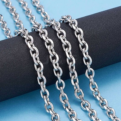 Tarnish Resistant 304 Stainless Steel Cable Chains CHS-P007-27P-05-1
