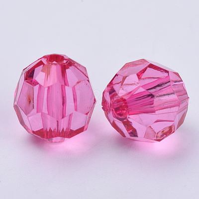 Transparent Acrylic Beads TACR-Q257-6mm-V08-1