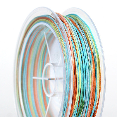 Segment Dyed Gradient Color Nylon Braided Cord RABO-PW0001-128-23-1