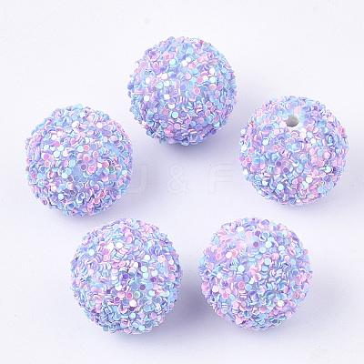 Acrylic Beads SACR-T345-01B-16-1