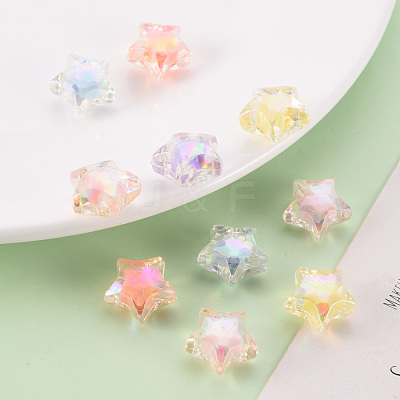 Transparent Acrylic Beads TACR-S152-02D-1