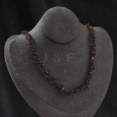 Natural Supper 7 Rutilated Quartz Chip Beaded Necklaces for Men Women NJEW-G159-01N-1