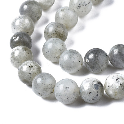 Natural Labradorite Round Beads Strands G-S158-8mm-1