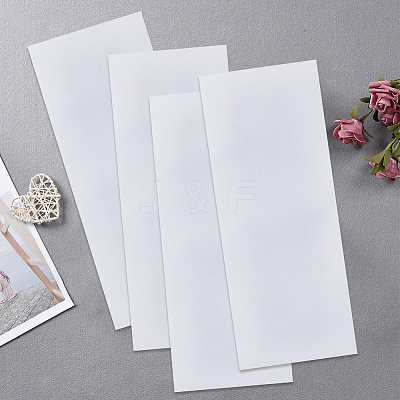 Rectangle Plastic Anti-slip Stickers for Shoe Soles AJEW-CY0002-57-1