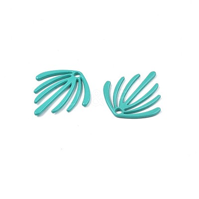 Spray Painted Alloy Pendants PALLOY-Q433-029E-RS-1