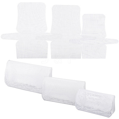 3Pcs 3 Styles Plastic Mesh Sheets FIND-TA0006-65-1