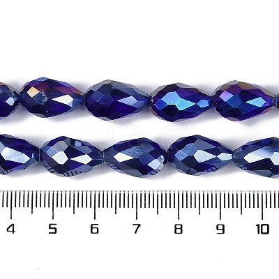 Transparent Electroplate Glass Beads Strands EGLA-N013-T4mm-B07-1