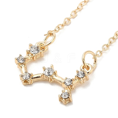 3Pcs Alloy Rhinestones Anklets AJEW-S083-01G-09-1