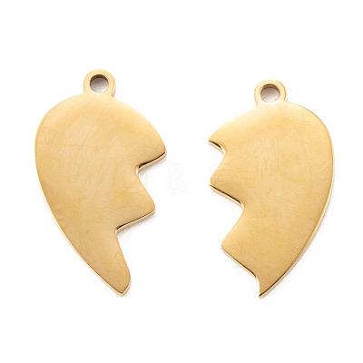 304 Stainless Steel Split Pendants STAS-G251-07B-G-1