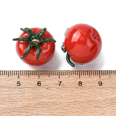 Imitation Vegetable Resin Pendants RESI-K033-03B-03-1
