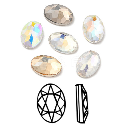K9 Glass Rhinestone Cabochons RGLA-N002-14A-1