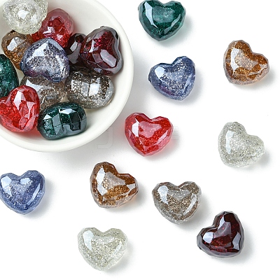 21Pcs 7 Colors Transparent Acrylic Beads OACR-FS0001-94-1