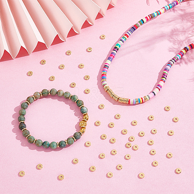 Brass Spacer Beads KK-BC0014-22A-1