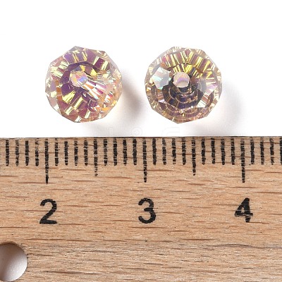 AB Color Plated Glass Beads EGLA-P059-03B-AB17-1