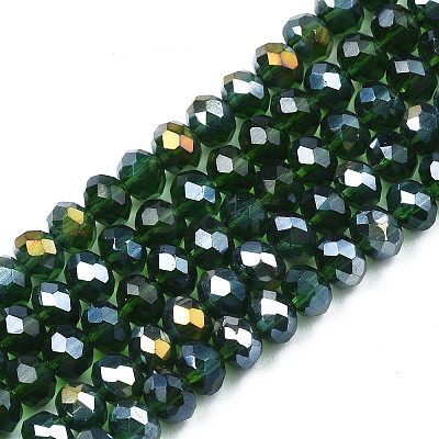 Electroplate Glass Beads Strands EGLA-A044-T2mm-B24-1