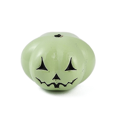 Halloween Theme Spray Painted Alloy Beads PALLOY-D029-03B-RS-1