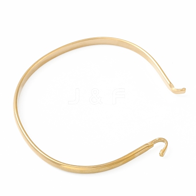 Ion Plating(IP) 304 Stainless Steel Cuff Bangle Making STAS-H154-01G-1