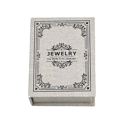 Floral Printed Paper Jewelry Display Magnetic Cases CON-K015-03A-03-1