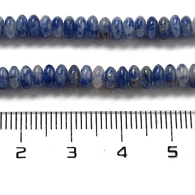 Natural Blue Spot Jasper Beads Strands G-K343-C18-01-1