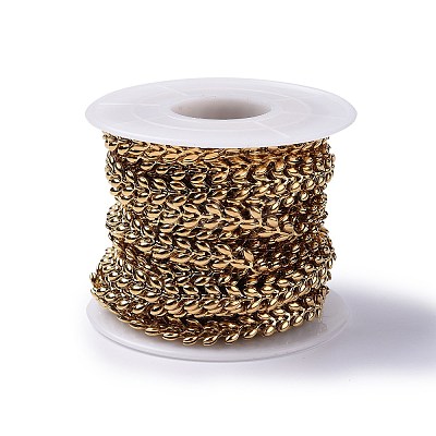 Ion Plating(IP) 304 Stainless Steel Cobs Chains CHS-H019-01G-1