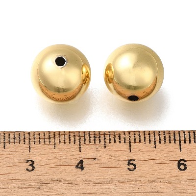 Rack Plating Brass Beads KK-K373-08F-G-1