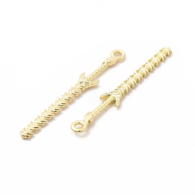 Rack Plating Alloy Big Pendants LS-PALLOY-E025-13G-1
