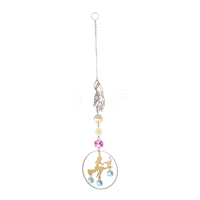 Brass Big Pendant Decorations HJEW-M005-01G-01-1