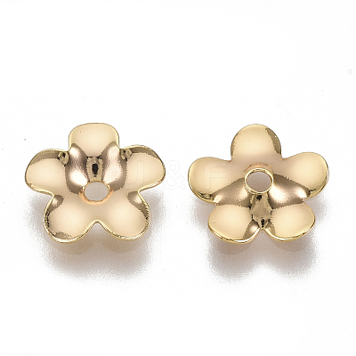 Brass Bead Caps KK-T055-002G-NF-1