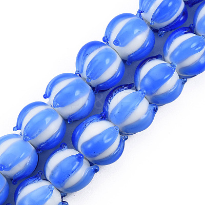 Handmade Lampwork Beads Strands LAMP-N021-44B-1