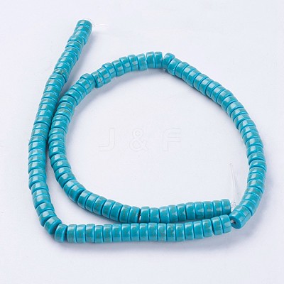 Synthetic Turquoise Beads Strands G-E456-05A-3x6mm-1
