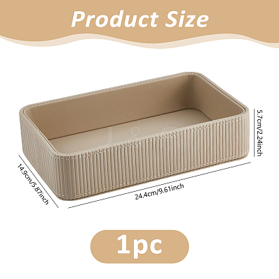 PU Leather Jewelry Display Trays AJEW-WH0485-59A-1