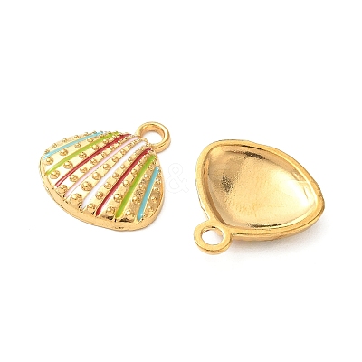 304 Stainless Steel Enamel Pendants STAS-I346-19G-03-1