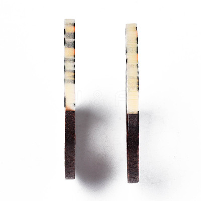 Printed Resin & Wood Pendants LS-RESI-S358-65-1