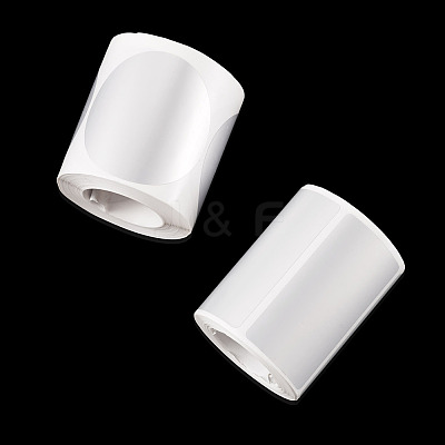 2 Rolls 2 Styles Vinyl Plastic Printable Holographic Stickers OFST-TA0001-11C-1