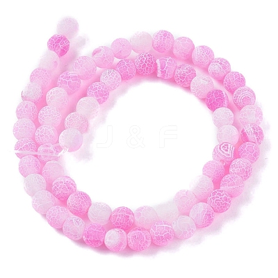 Natural Weathered Agate Beads Strands G-L534-06-6mm-1
