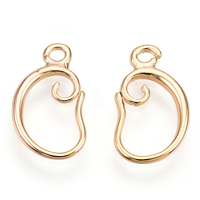 Brass Earring Hooks LS-KK-I649-05G-NF-1