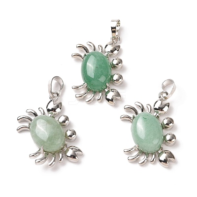 Natural Green Aventurine Pendants G-D469-01P-03-1