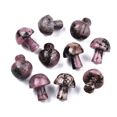 Natural Rhodonite GuaSha Stone G-N0325-02O-1