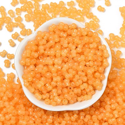 Transparent Colours Glass Seed Beads SEED-R001-01S-1