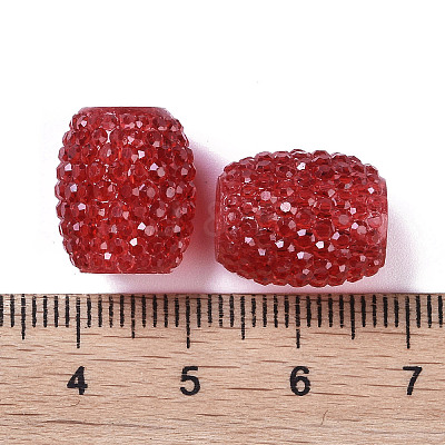 Transparent Resin European Jelly Colored Beads RESI-B025-01A-01-1