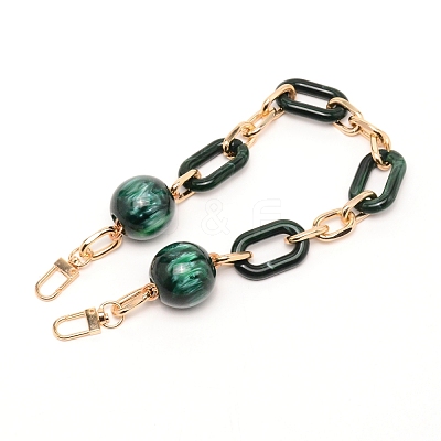 Acrylic Curb Chain Bag Strap FIND-WH0092-26-1
