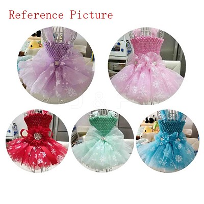 Snowflake Deco Mesh Ribbons OCOR-P010-G-1