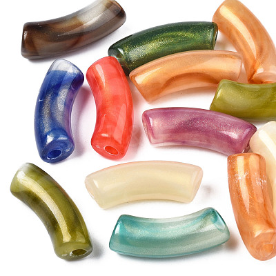 Opaque Acrylic Beads MACR-N009-019-1