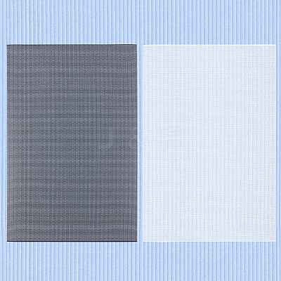 10Pcs 2 Colors PVC Plastic Sheets with Hole AJEW-CP0009-03-1